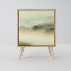 MORNING BY THE LAKE Aparador de 1 Porta em Efeito Carvalho