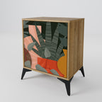 TROPICAL COMPOSITION Aparador de 1 Porta em Efeito Carvalho