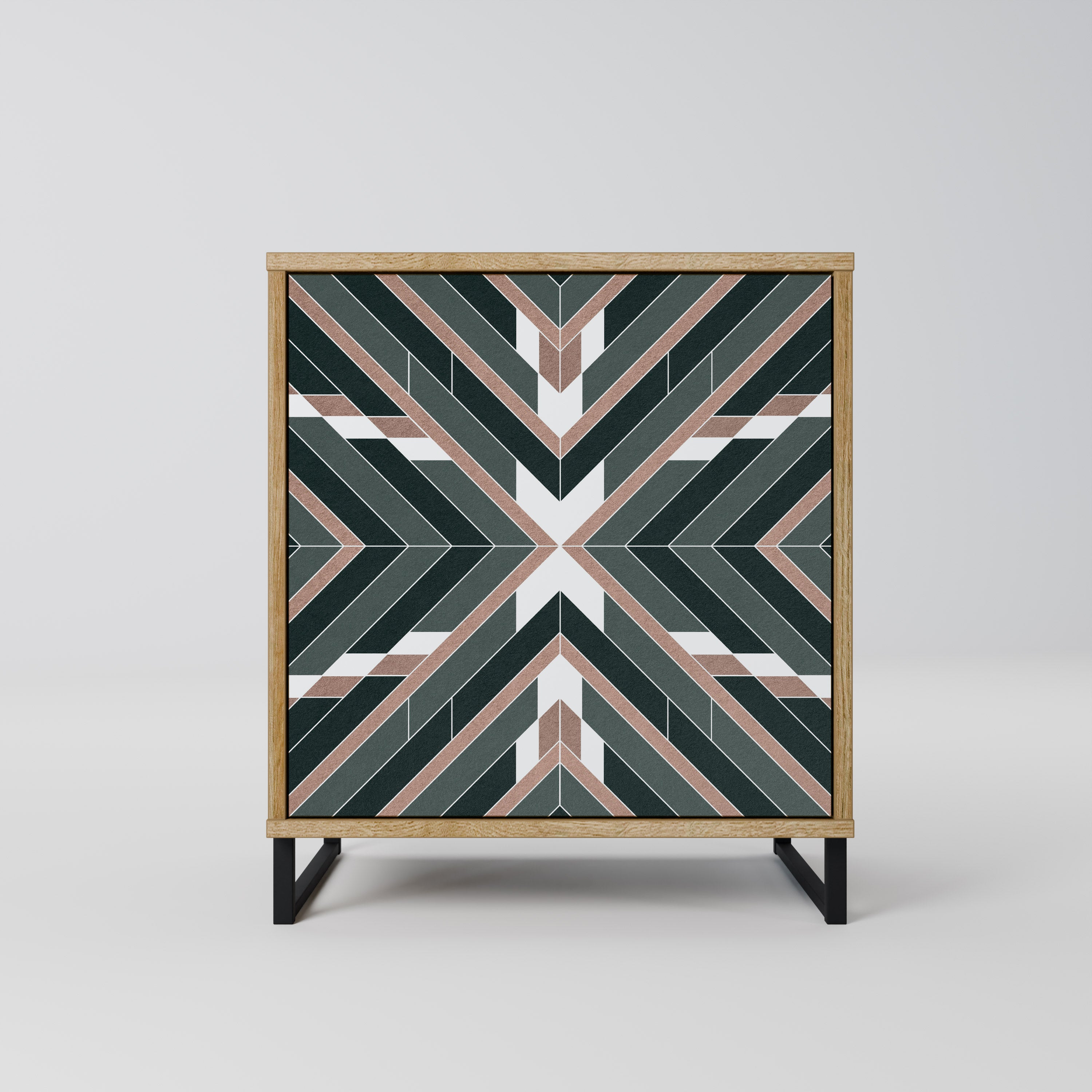 DIMENSION DELIGHTS Aparador de 1 Porta em Efeito Carvalho