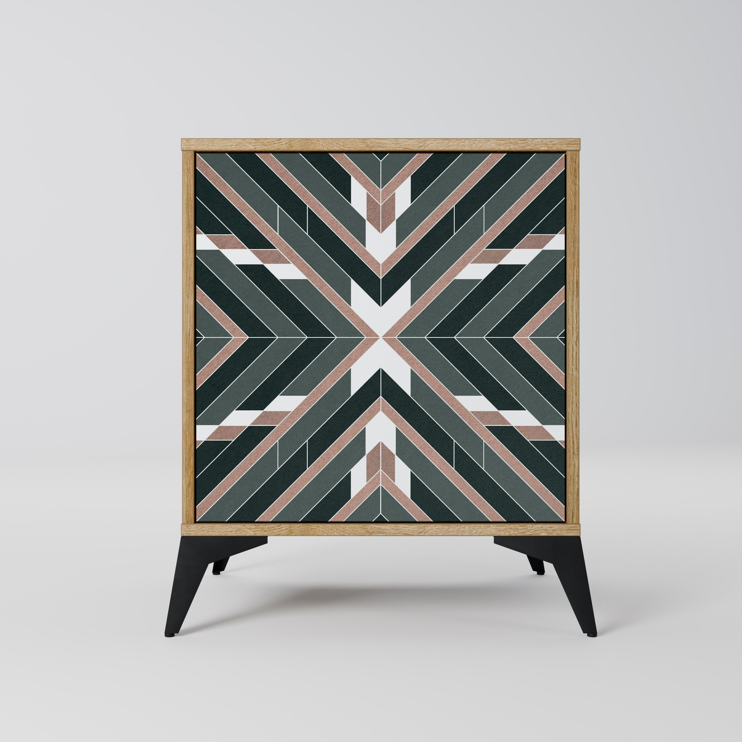 DIMENSION DELIGHTS Aparador de 1 Porta em Efeito Carvalho