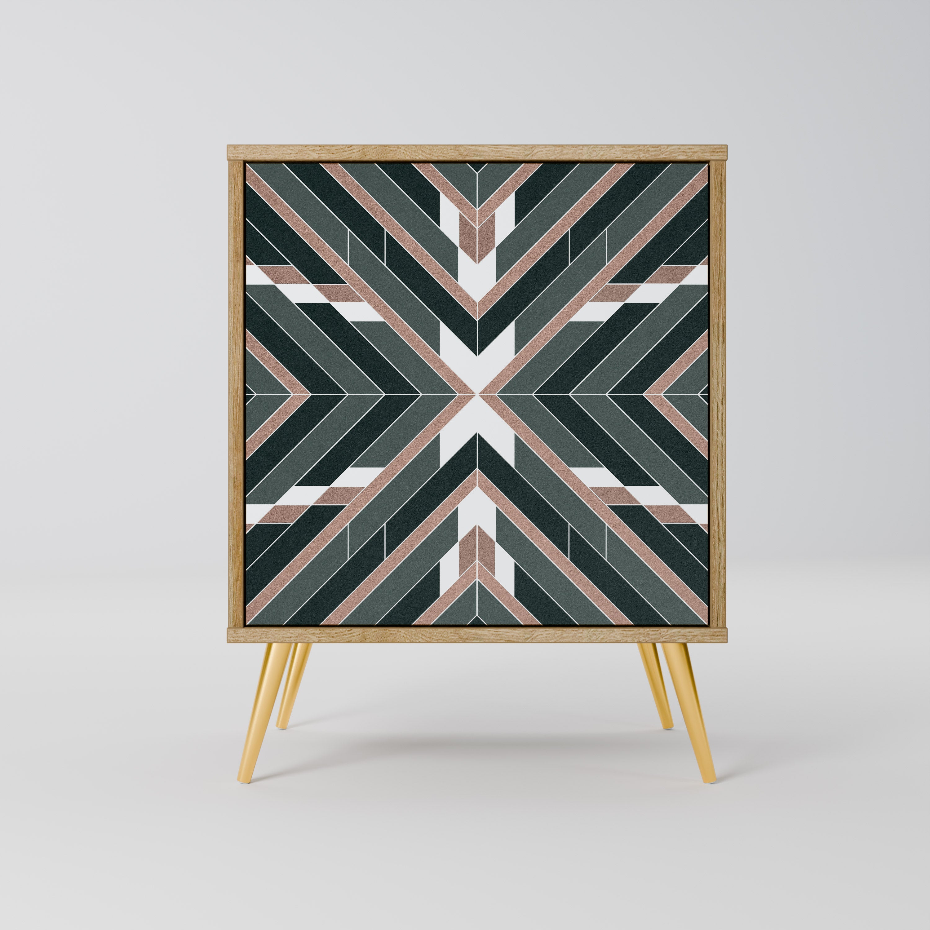 DIMENSION DELIGHTS Aparador de 1 Porta em Efeito Carvalho