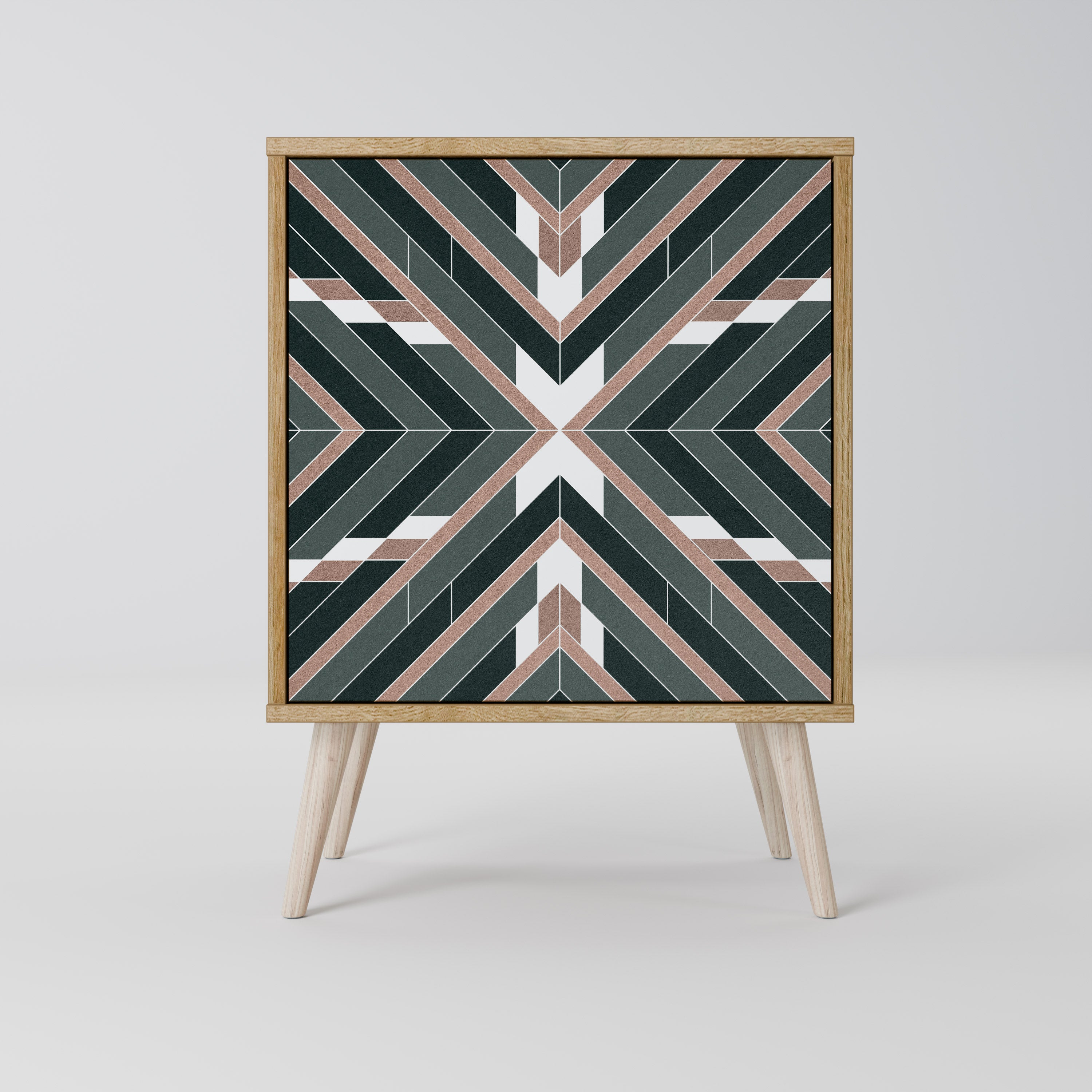 DIMENSION DELIGHTS Aparador de 1 Porta em Efeito Carvalho