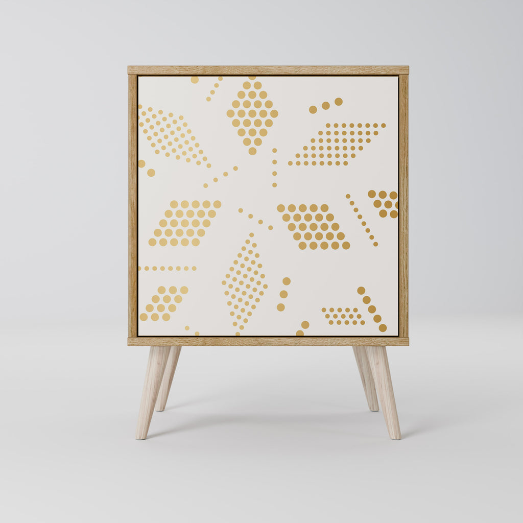 SPOTTED DAZE Aparador de 1 Porta em Efeito Carvalho