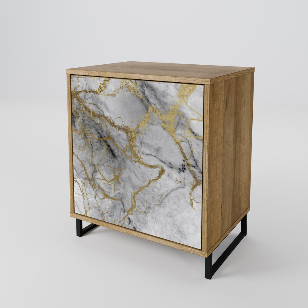 TIMELESS GLIDE Aparador de 1 Porta em Efeito Carvalho