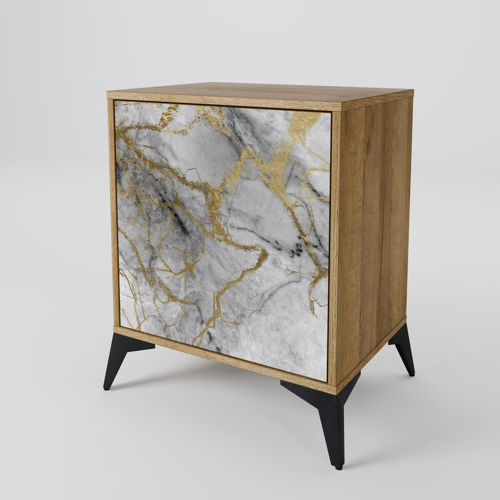 TIMELESS GLIDE Aparador de 1 Porta em Efeito Carvalho