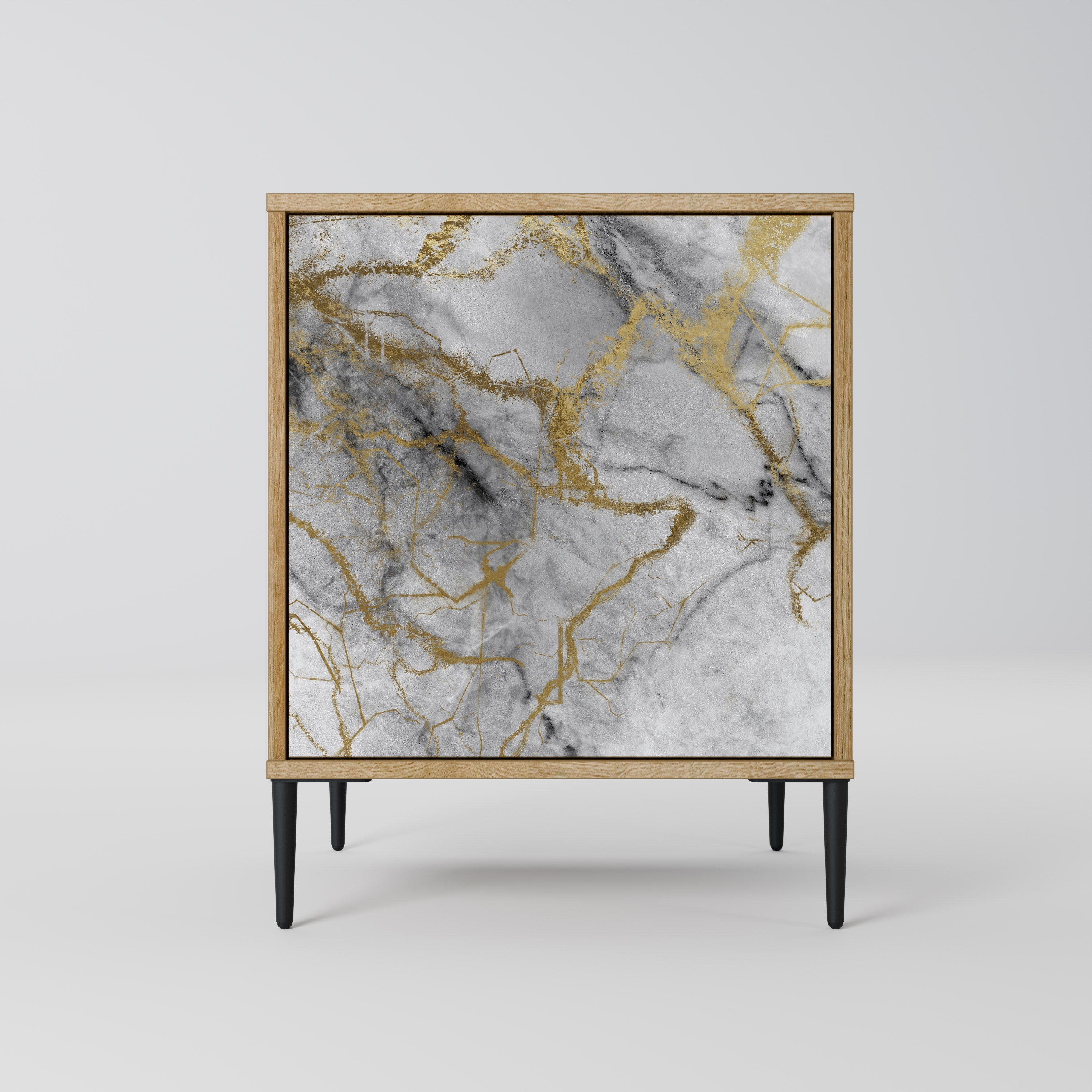 TIMELESS GLIDE Aparador de 1 Porta em Efeito Carvalho