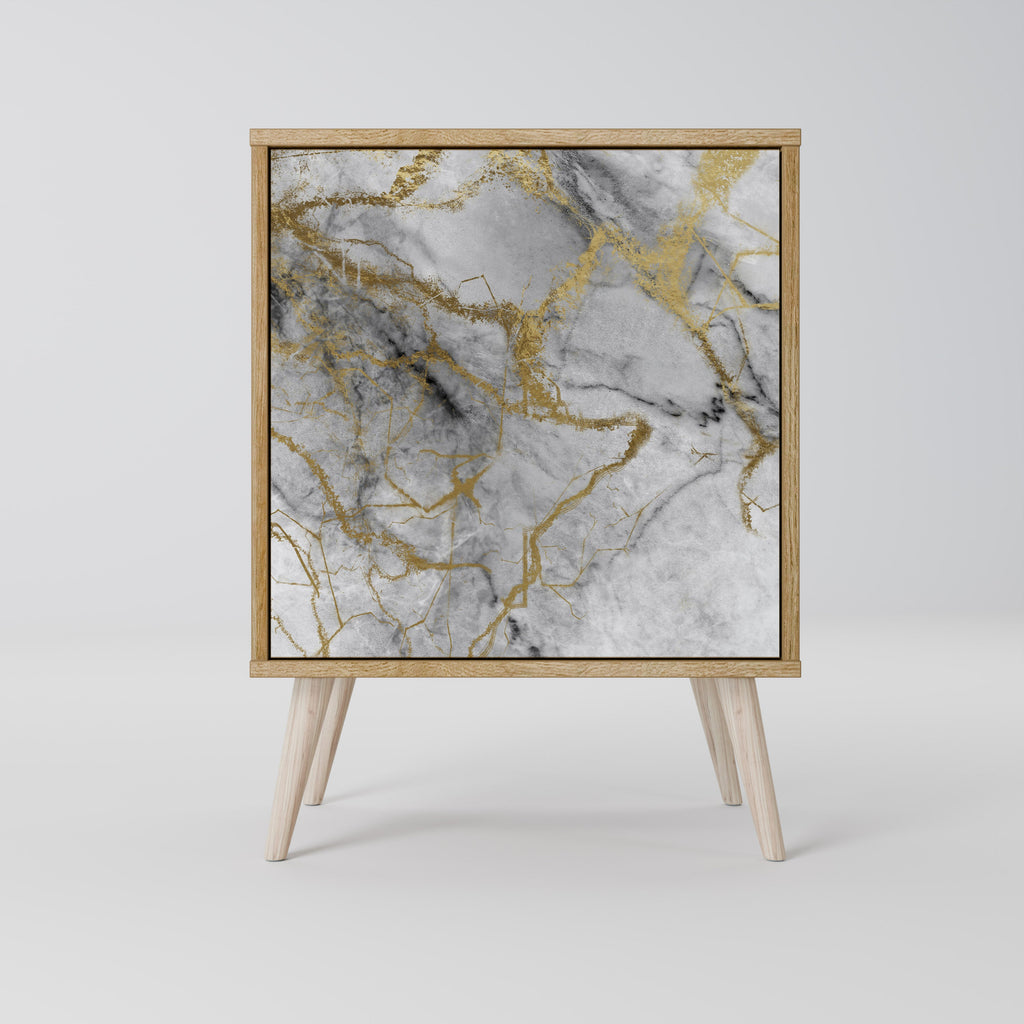 TIMELESS GLIDE Aparador de 1 Porta em Efeito Carvalho