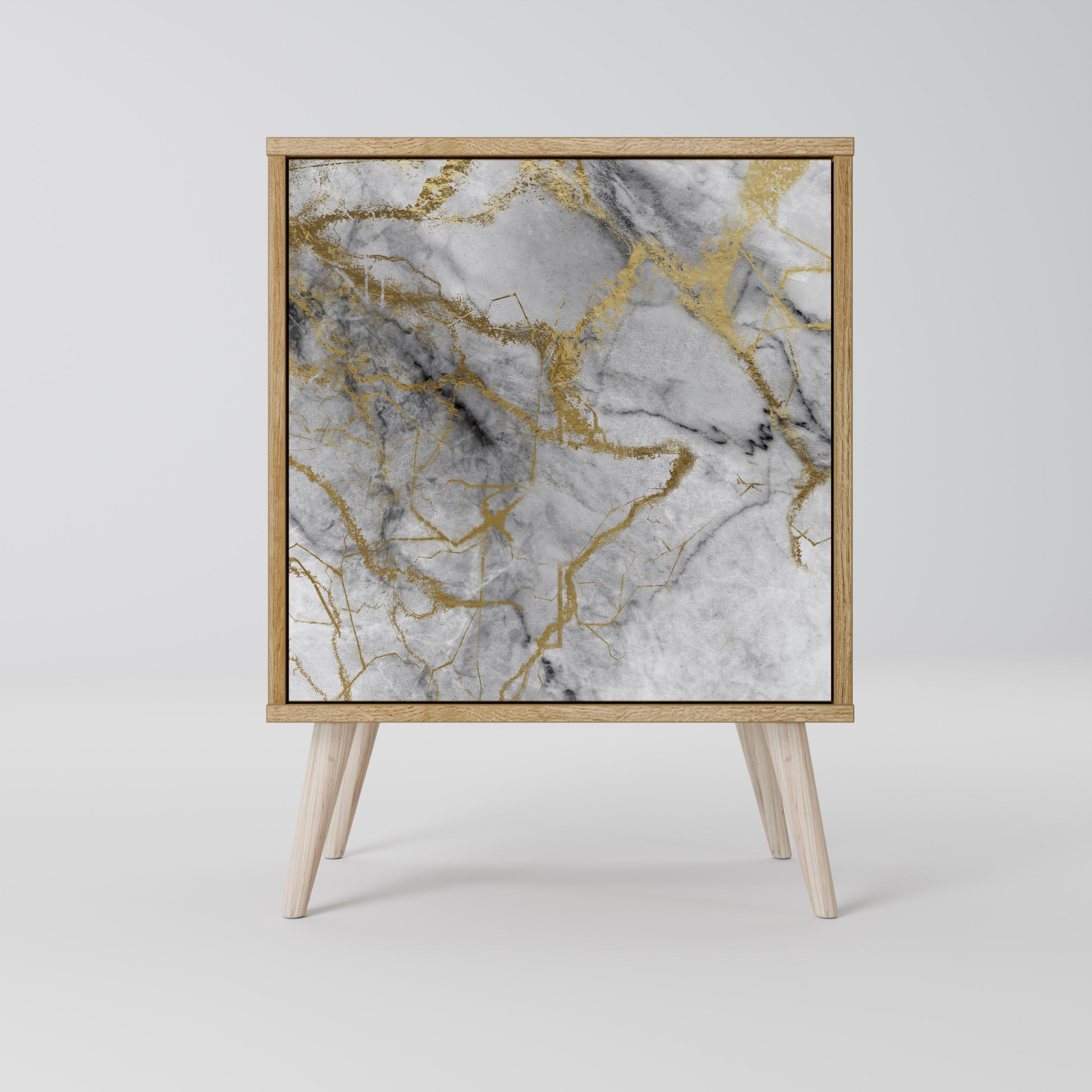 TIMELESS GLIDE Aparador de 1 Porta em Efeito Carvalho