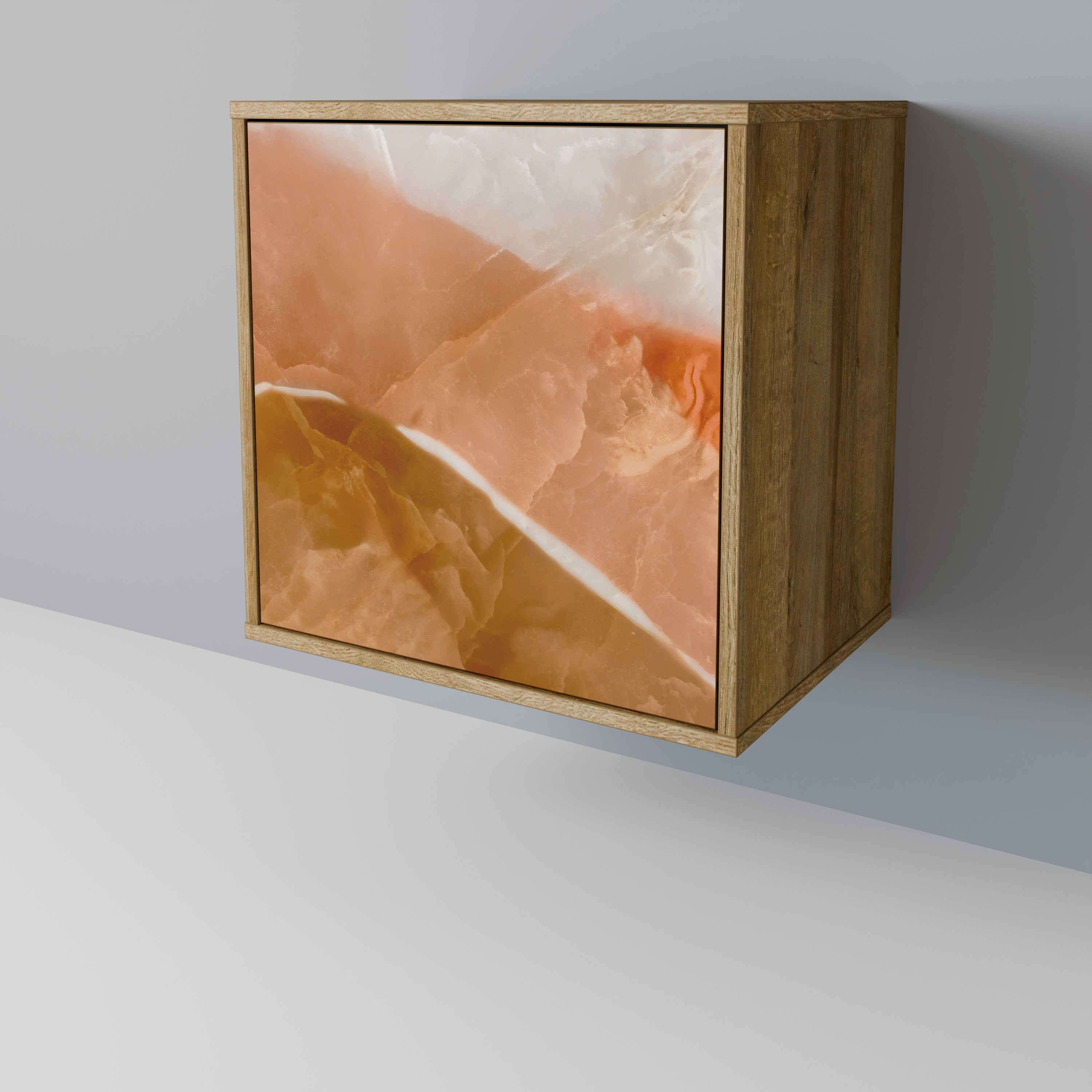 SANDHILLS SPLENDOUR Aparador de 1 Porta em Efeito Carvalho