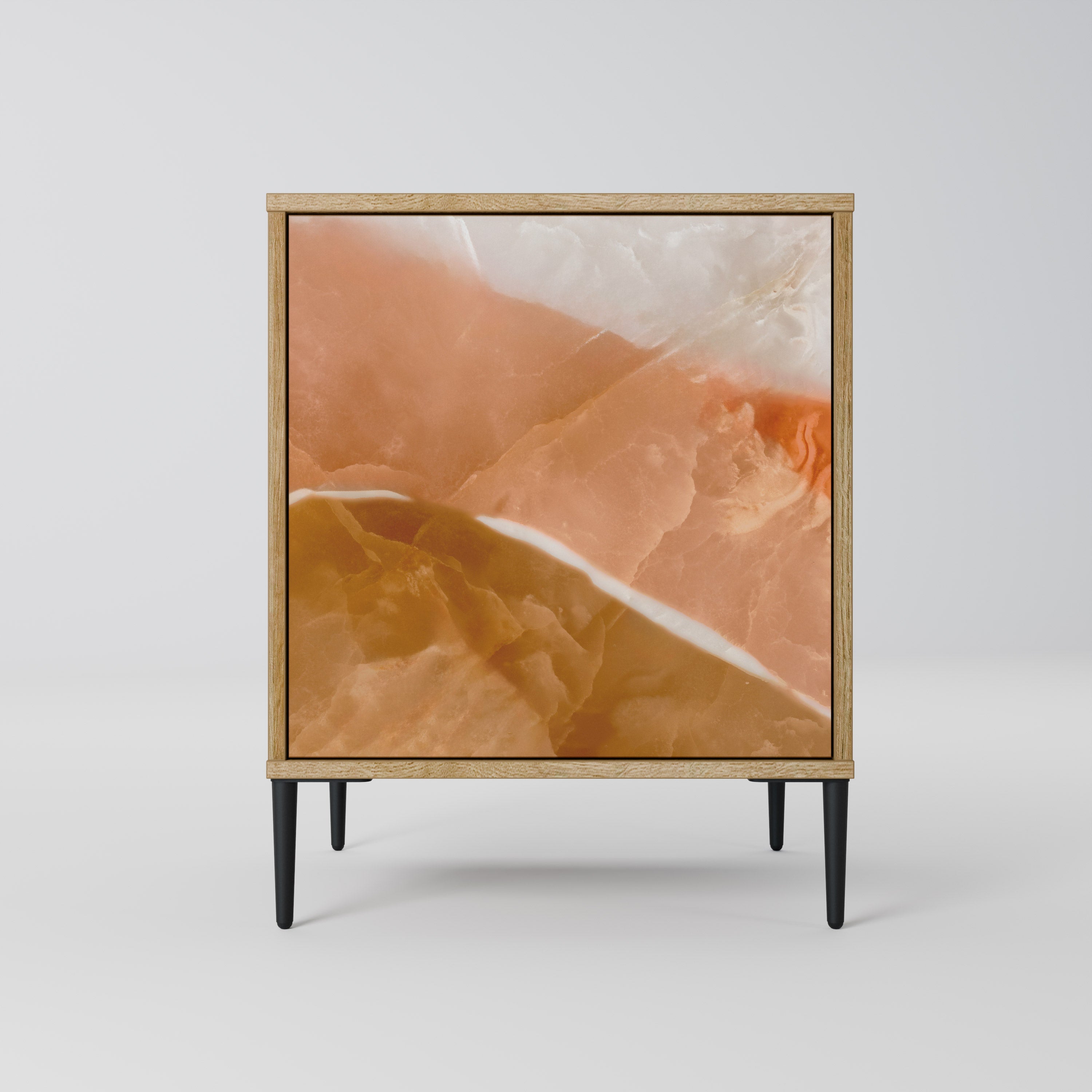 SANDHILLS SPLENDOUR Aparador de 1 Porta em Efeito Carvalho