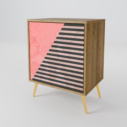 GLAMOROUS STRIPE Aparador de 1 Porta