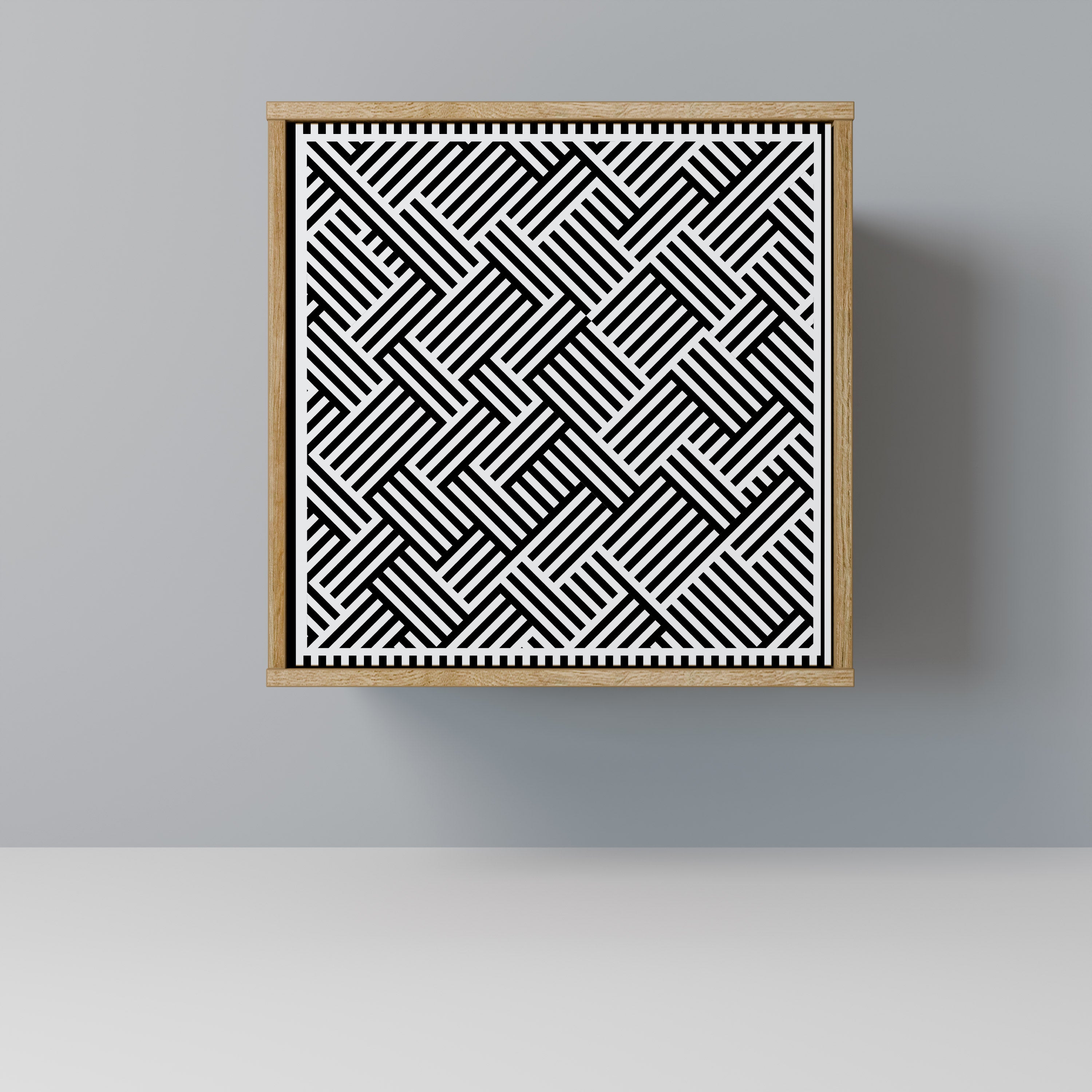 TEMPORARY SEQUENCE Aparador de 1 Porta em Efeito Carvalho