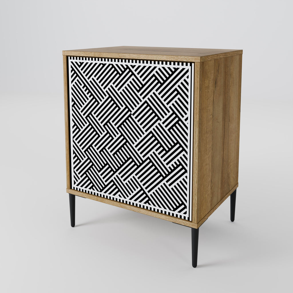 TEMPORARY SEQUENCE 1-Door Sideboard in Oak Effect