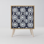 GRAPHITE EYES Aparador de 1 Porta em Efeito Carvalho