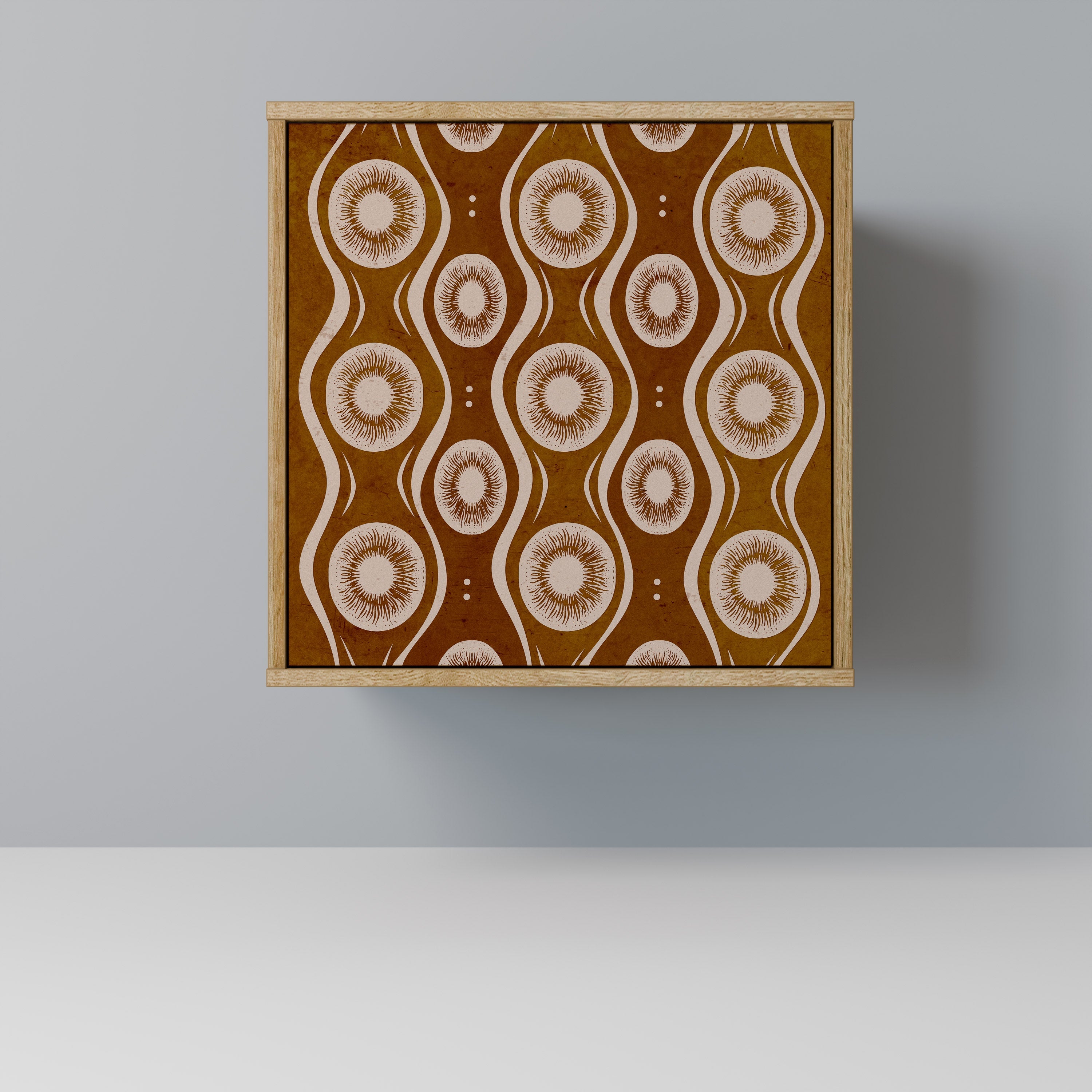 BROWN EYES Aparador de 1 Porta em Efeito Carvalho