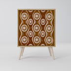 BROWN EYES Aparador de 1 Porta em Efeito Carvalho