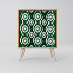 GREEN EYES Aparador de 1 Porta em Efeito Carvalho