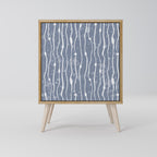 GRAPHITE RAIN Aparador de 1 Porta em Efeito Carvalho