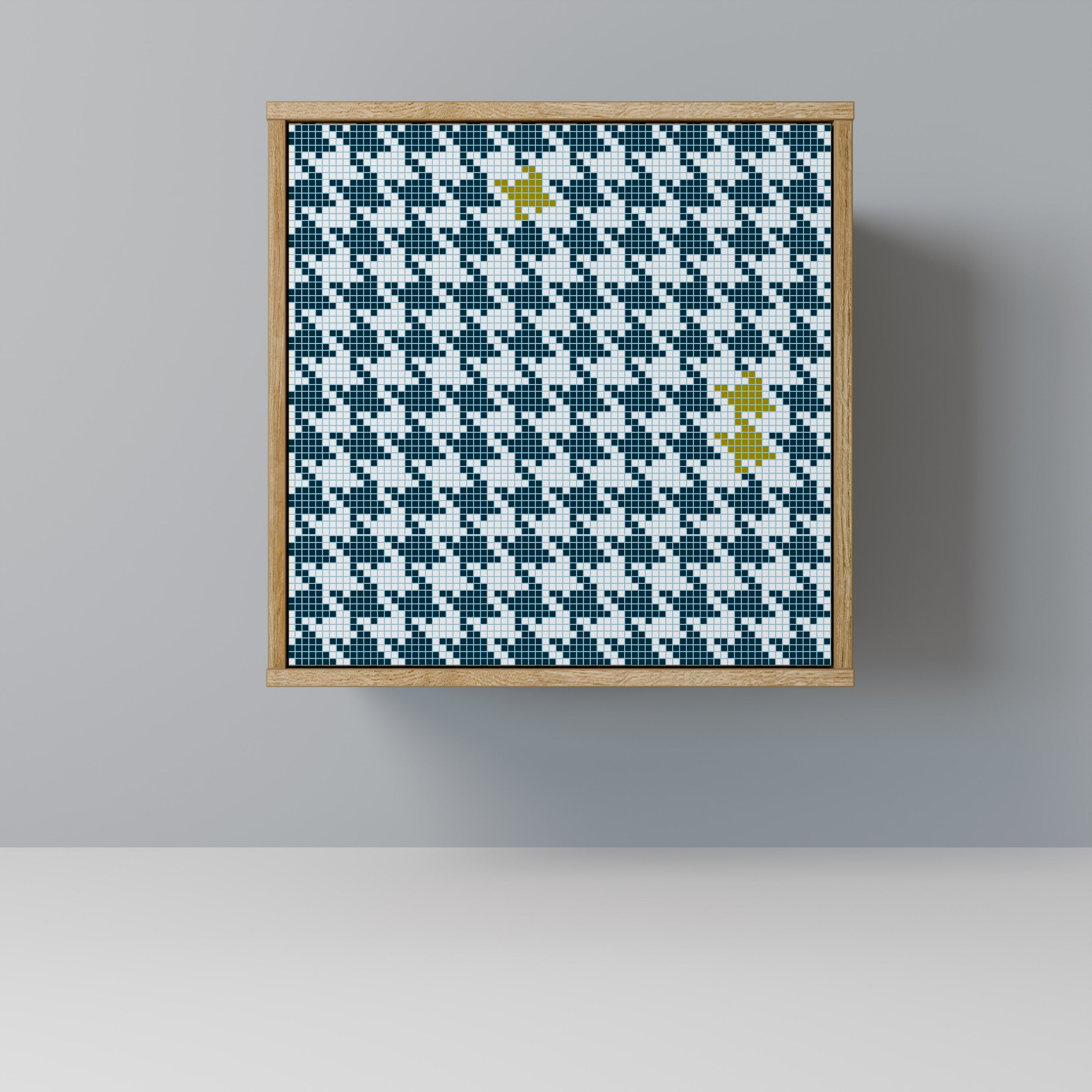 OUT OF CONTEXT Aparador de 1 Porta em Efeito Carvalho