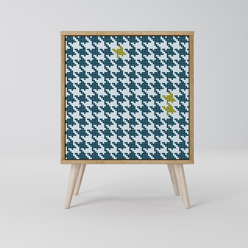 OUT OF CONTEXT Aparador de 1 Porta em Efeito Carvalho