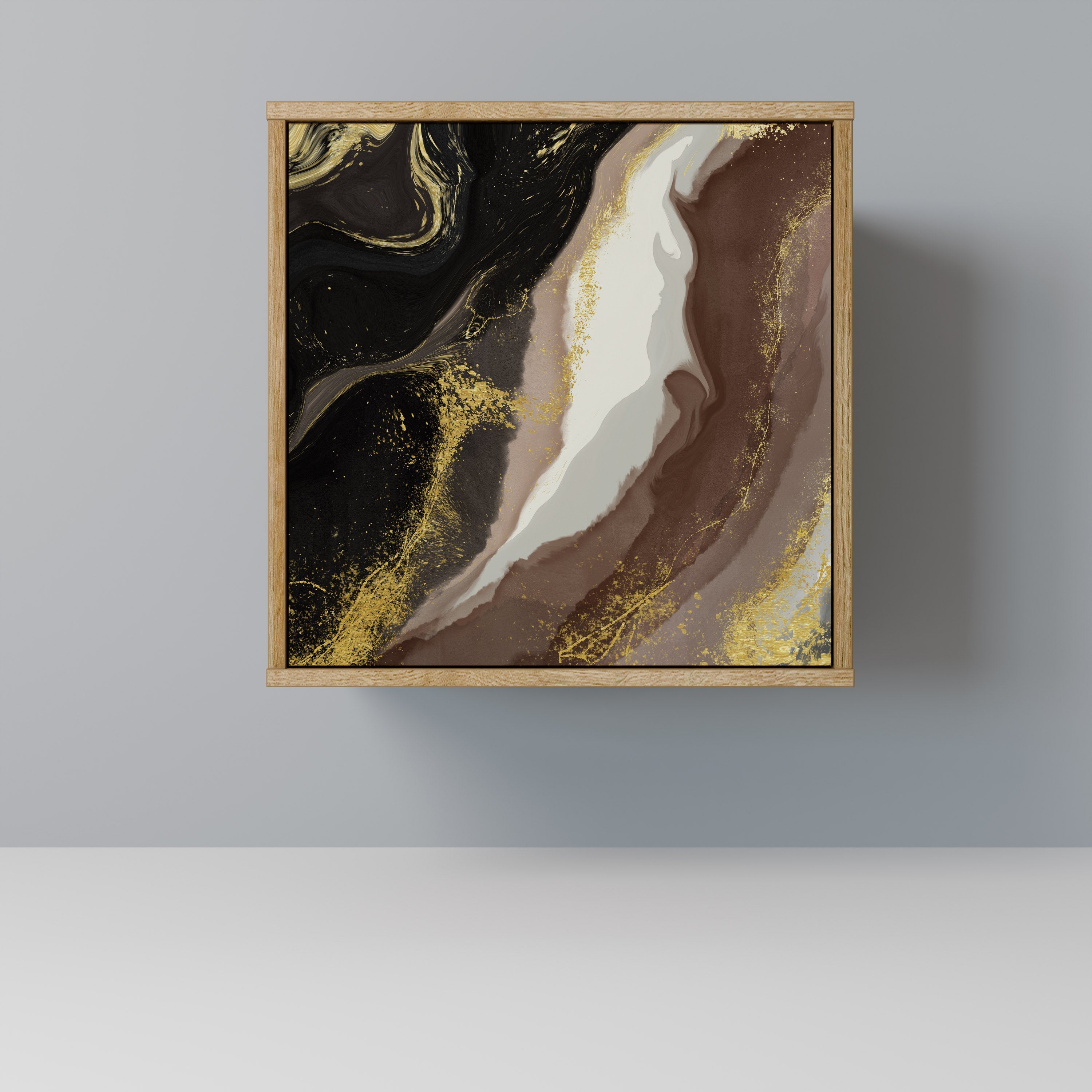 GOLD DUST Aparador de 1 Porta em Efeito Carvalho