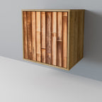 NATURAL WOOD Aparador de 1 Porta em Efeito Carvalho