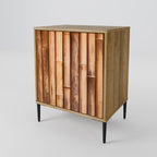 NATURAL WOOD Aparador de 1 Porta em Efeito Carvalho