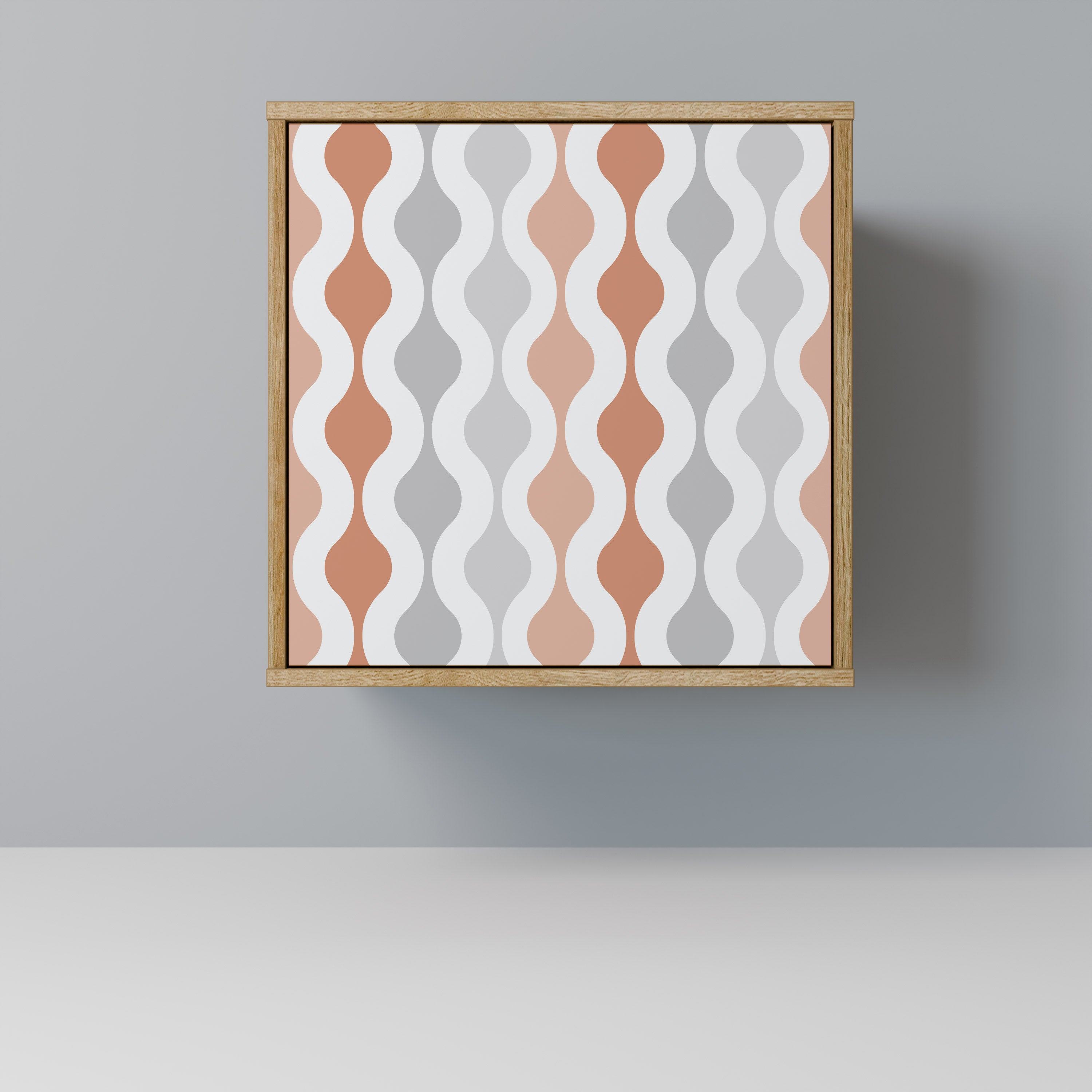 HAZY NOSTALGIA Aparador de 1 Porta em Efeito Carvalho