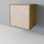 CERAMIC TEXTURE Aparador de 1 Porta em Efeito Carvalho