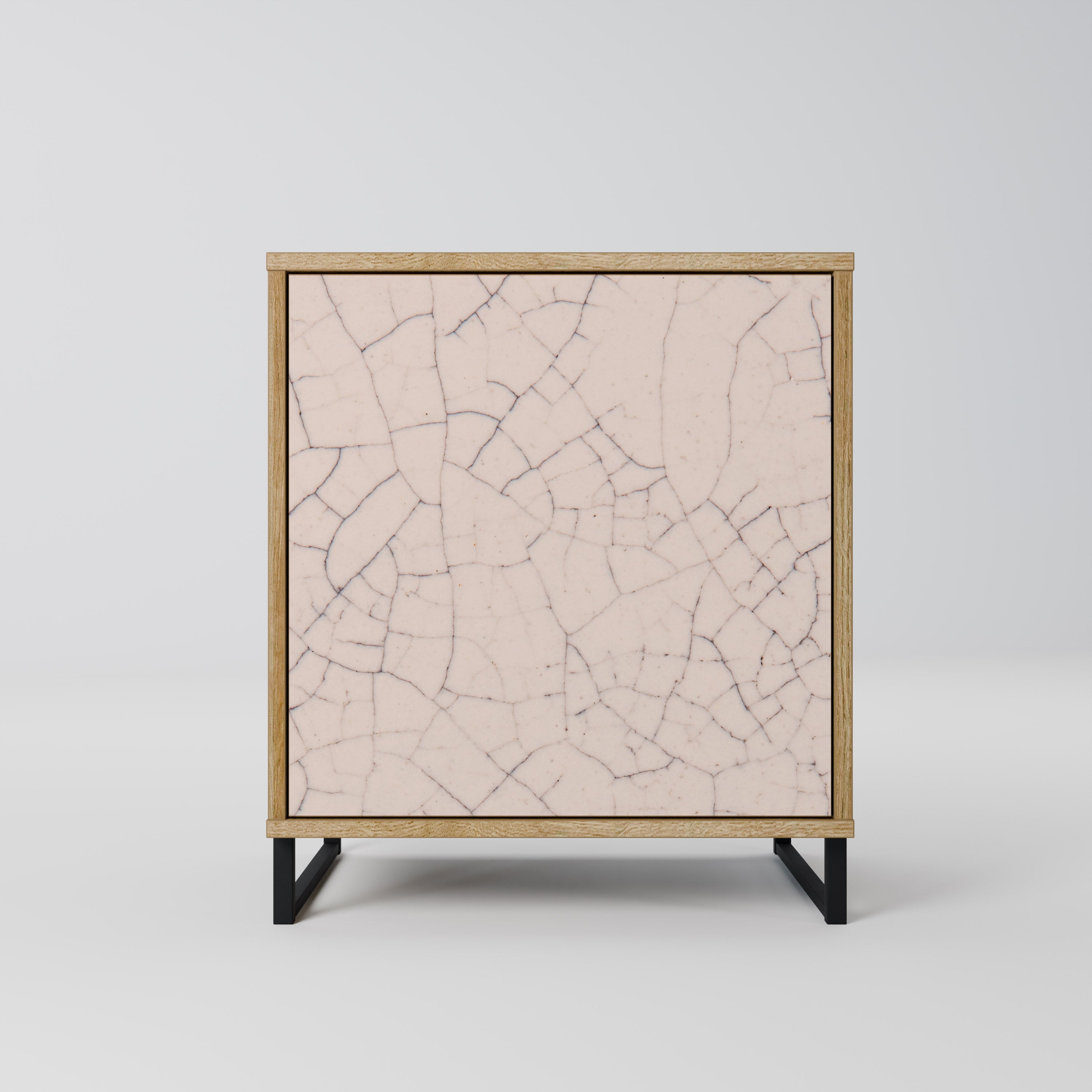 CERAMIC TEXTURE Aparador de 1 Porta em Efeito Carvalho