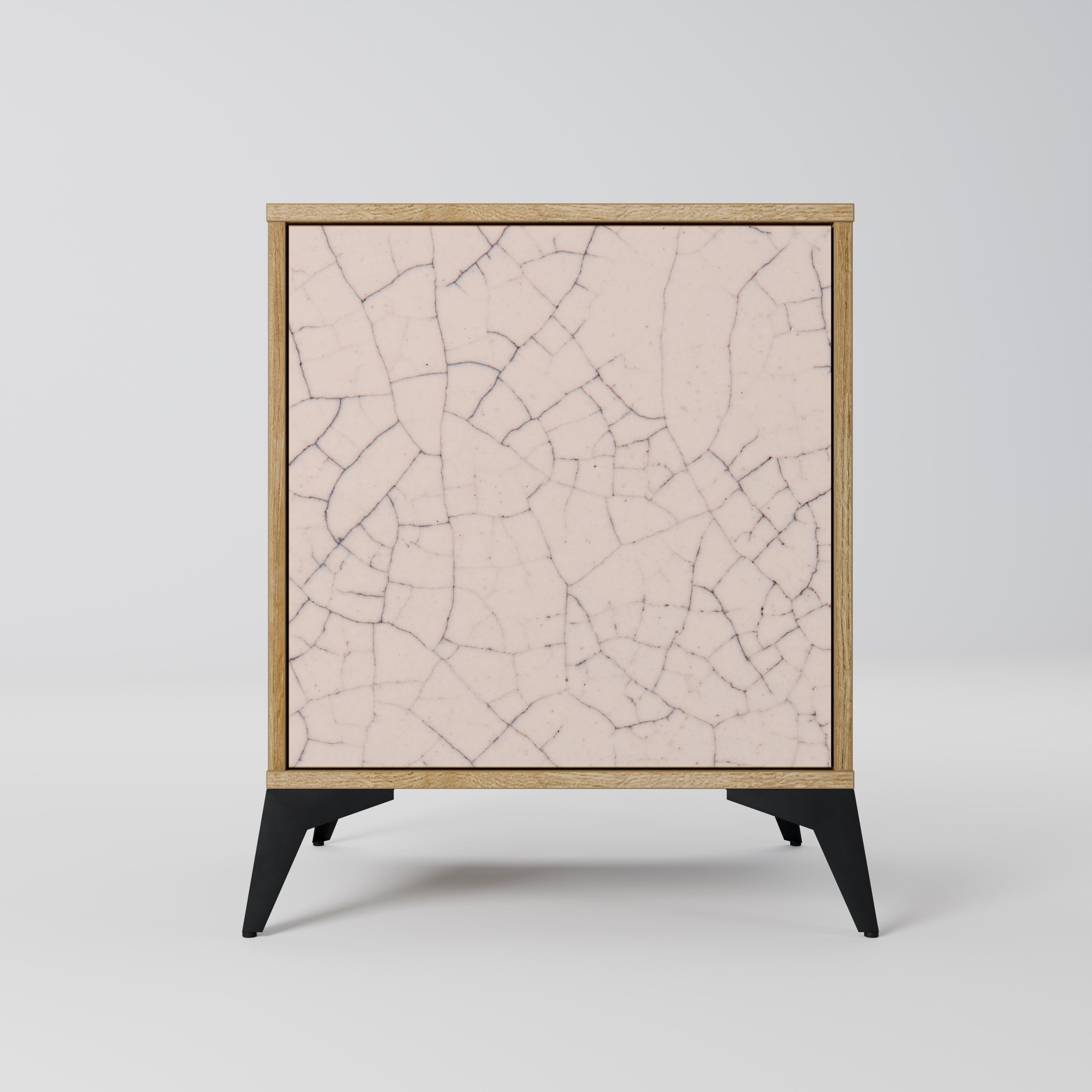 CERAMIC TEXTURE Aparador de 1 Porta em Efeito Carvalho