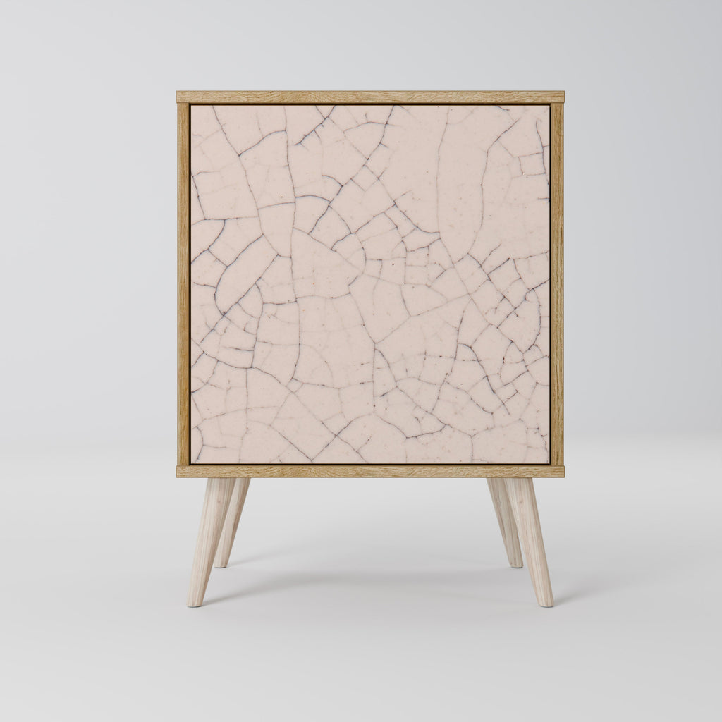 CERAMIC TEXTURE Aparador de 1 Porta em Efeito Carvalho