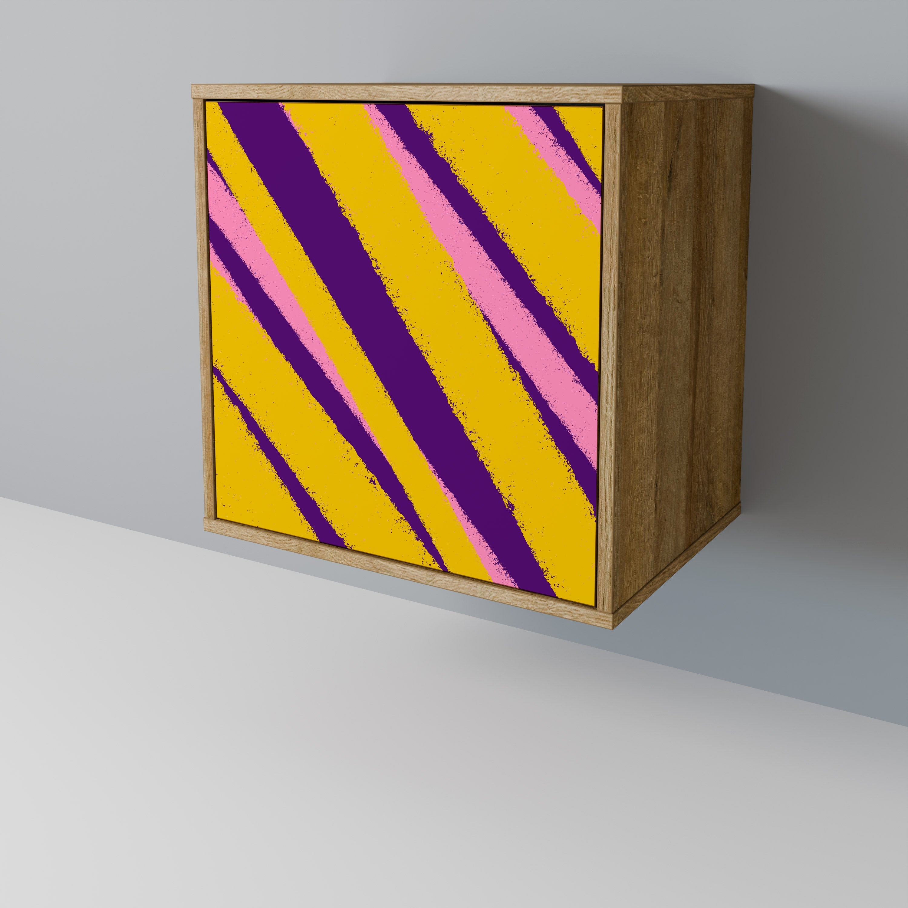 DREAMS COME TRUE Aparador de 1 Porta em Efeito Carvalho