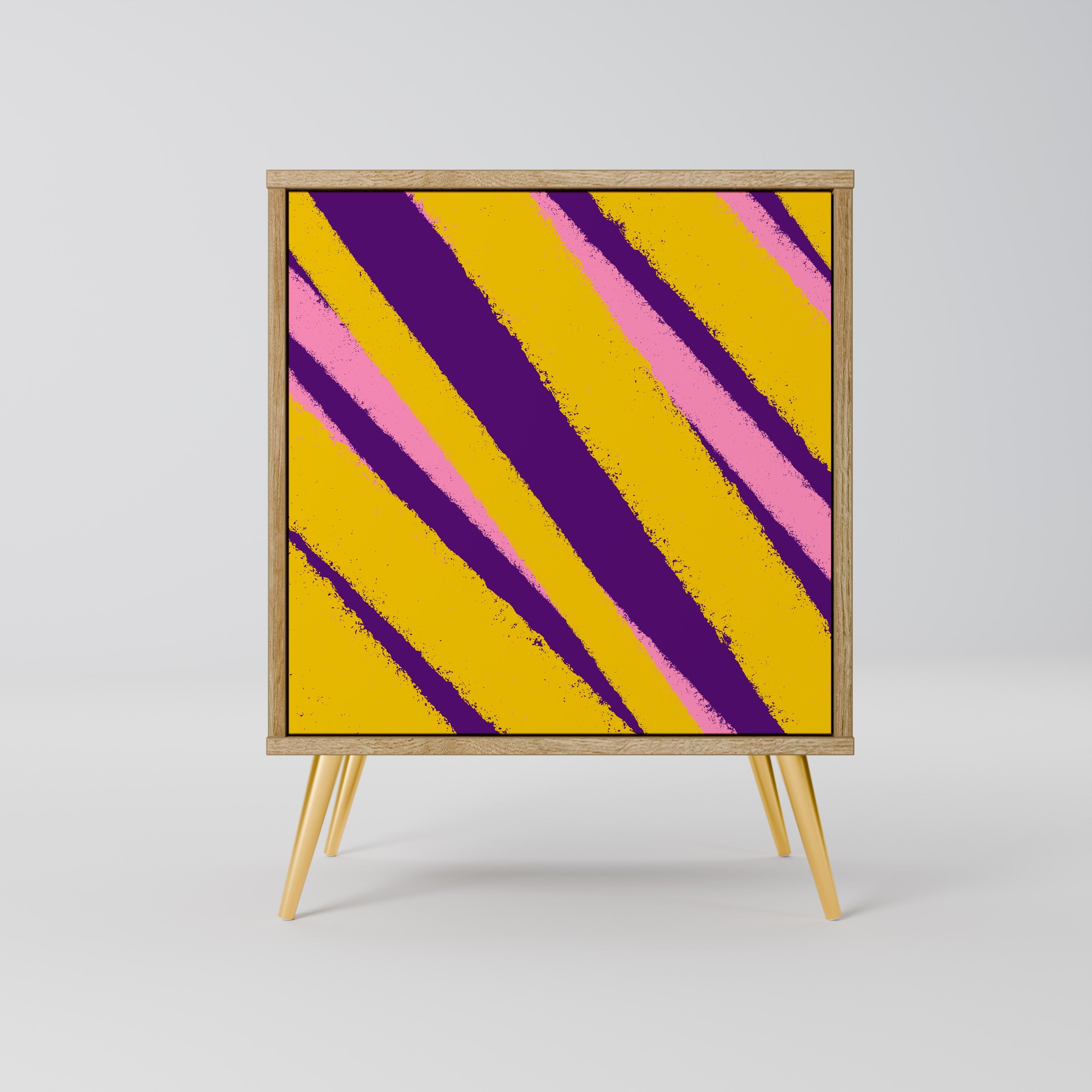 DREAMS COME TRUE Aparador de 1 Porta em Efeito Carvalho