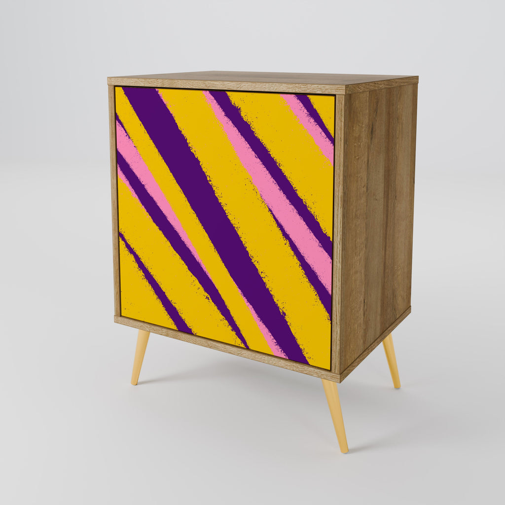 DREAMS COME TRUE Aparador de 1 Porta em Efeito Carvalho