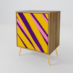 DREAMS COME TRUE Aparador de 1 Porta em Efeito Carvalho