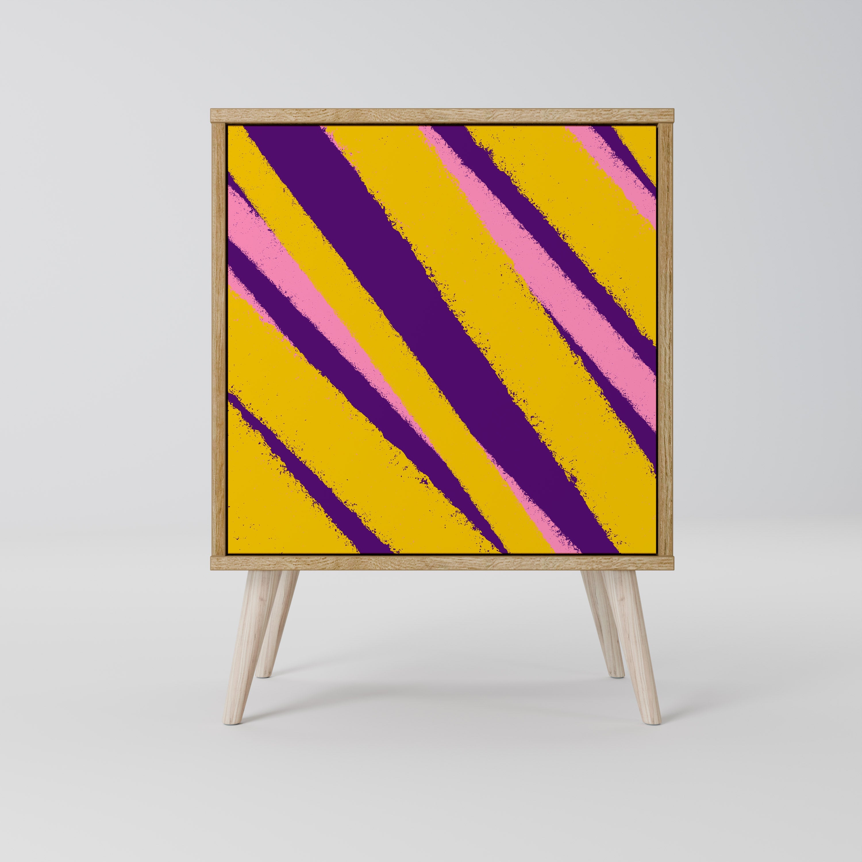 DREAMS COME TRUE Aparador de 1 Porta em Efeito Carvalho