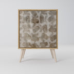 SLIGHTLY BLURRED Aparador de 1 Porta em Efeito Carvalho