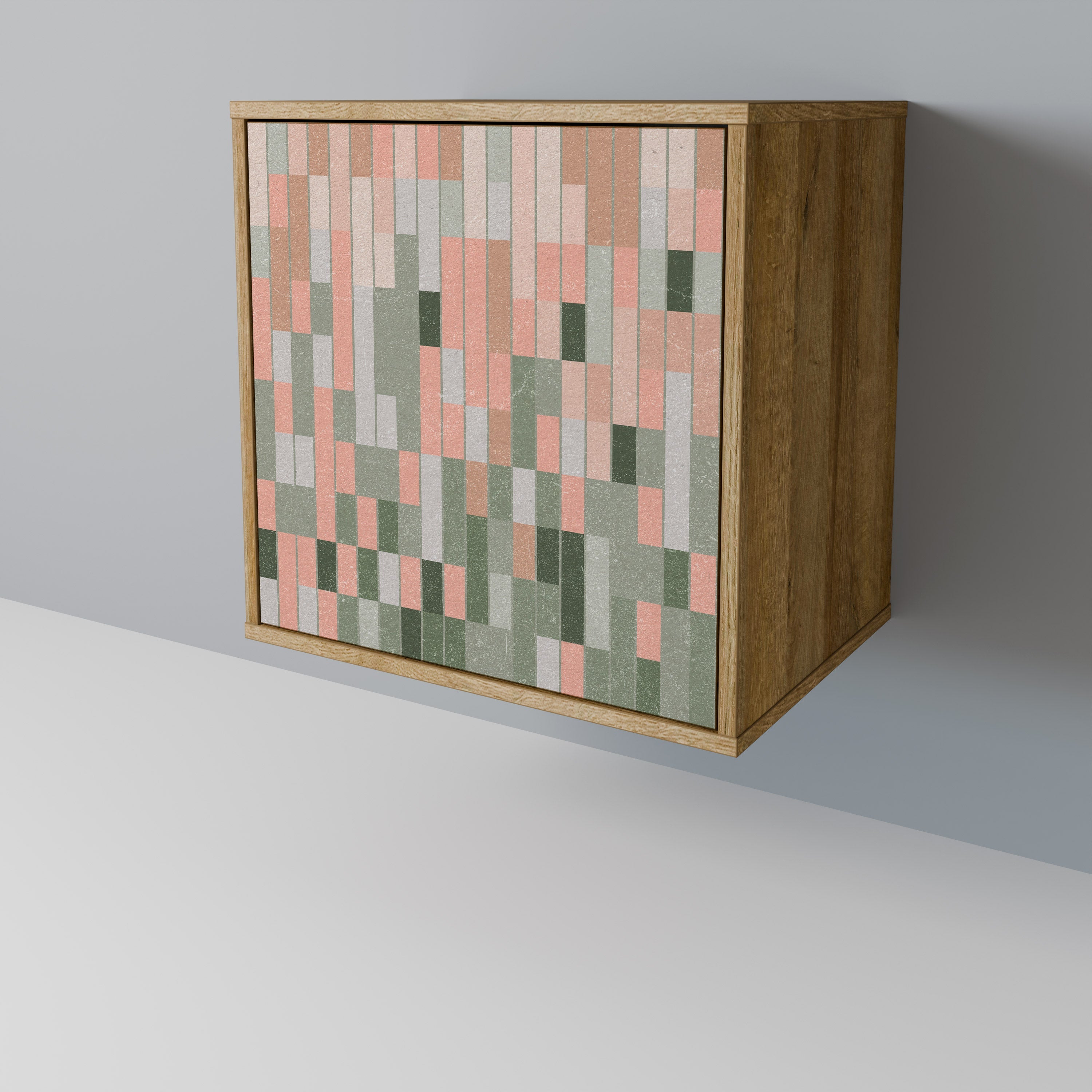 BUILDING THE FUTURE Aparador de 1 Porta em Efeito Carvalho