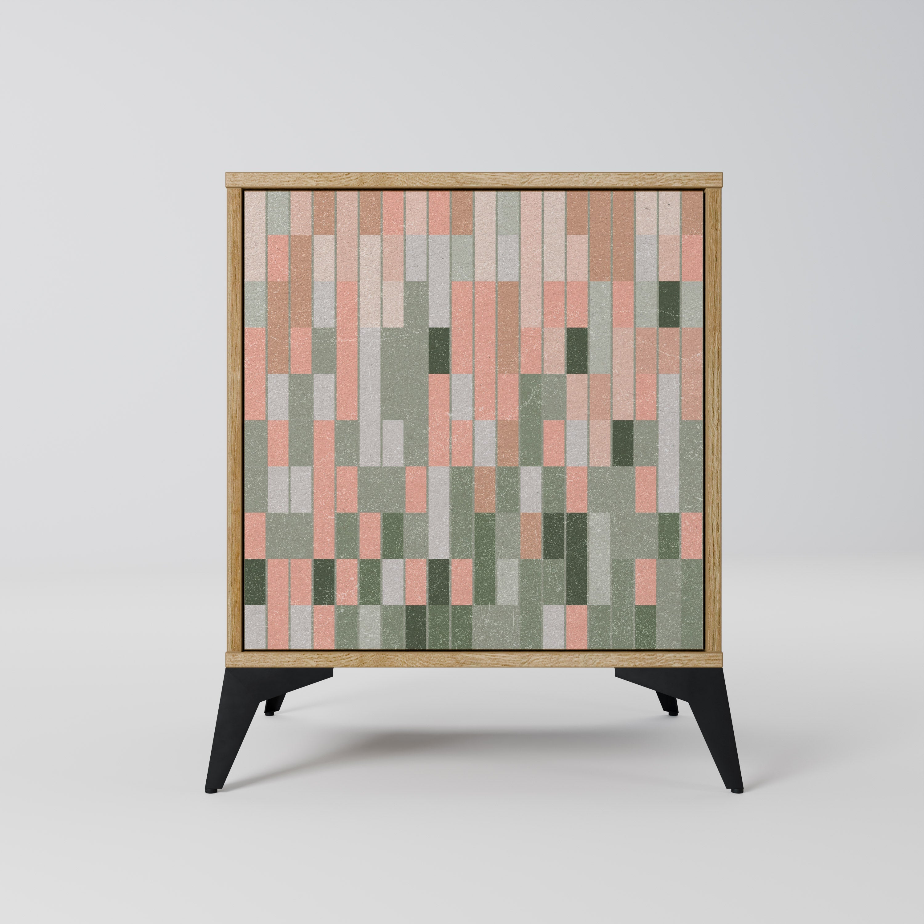 BUILDING THE FUTURE Aparador de 1 Porta em Efeito Carvalho