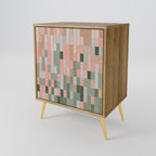 BUILDING THE FUTURE Aparador de 1 Porta em Efeito Carvalho