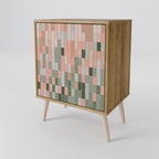 BUILDING THE FUTURE Aparador de 1 Porta em Efeito Carvalho