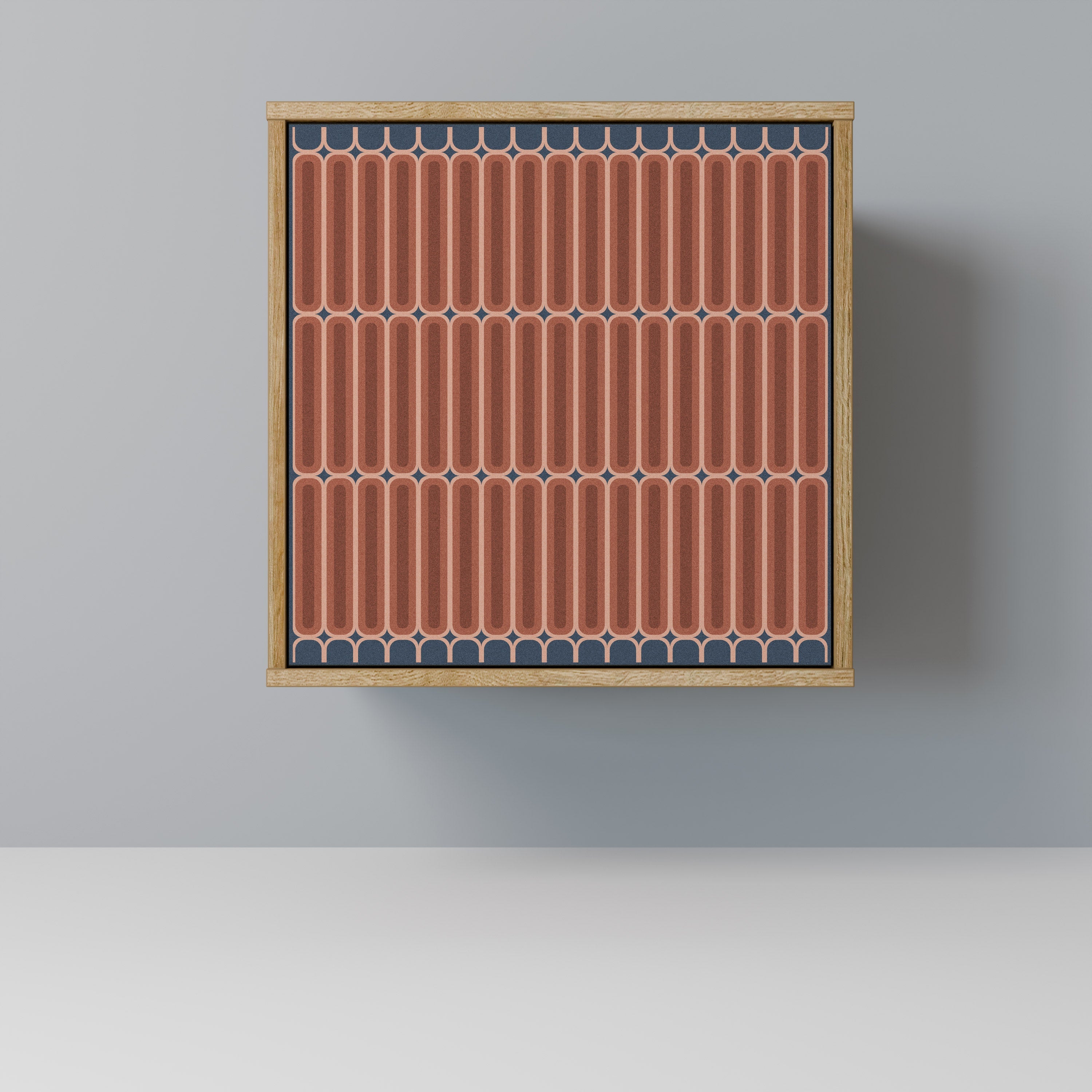 HYPNOTIC GATE Aparador de 1 Porta em Efeito Carvalho