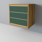 ILUSION GATE Aparador de 1 Porta em Efeito Carvalho