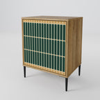 ILUSION GATE Aparador de 1 Porta em Efeito Carvalho