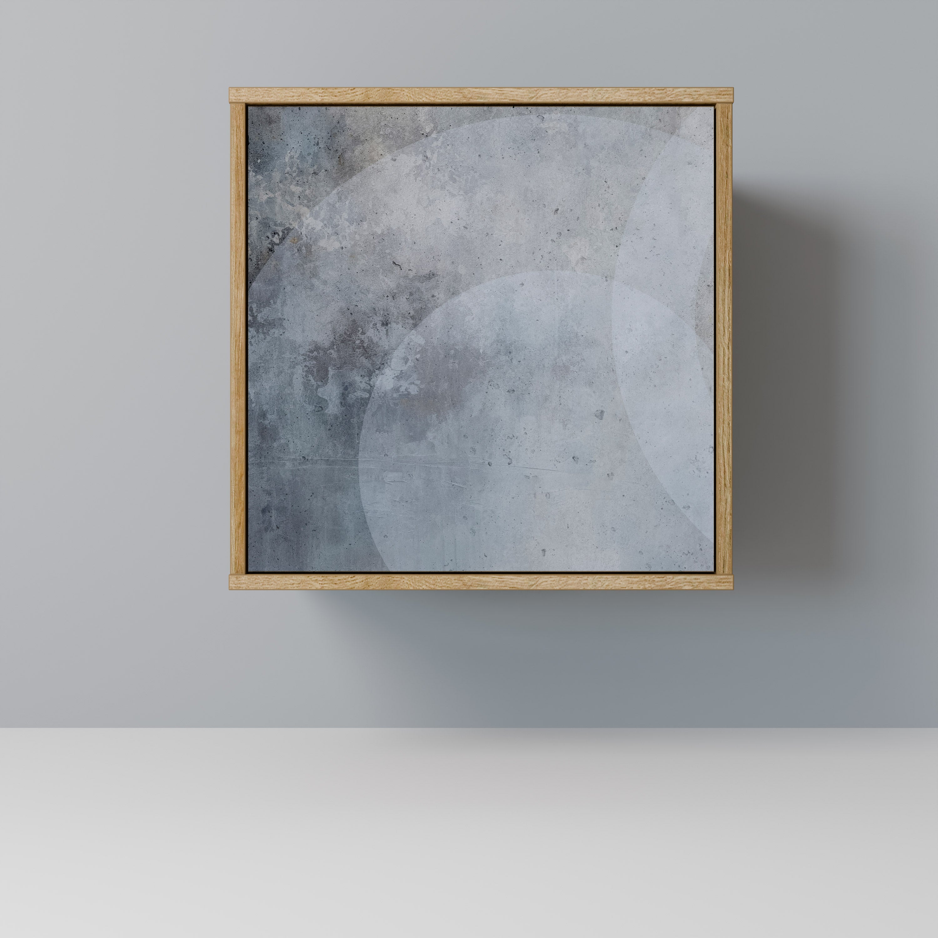 MUTED ARC Aparador de 1 Porta em Efeito Carvalho