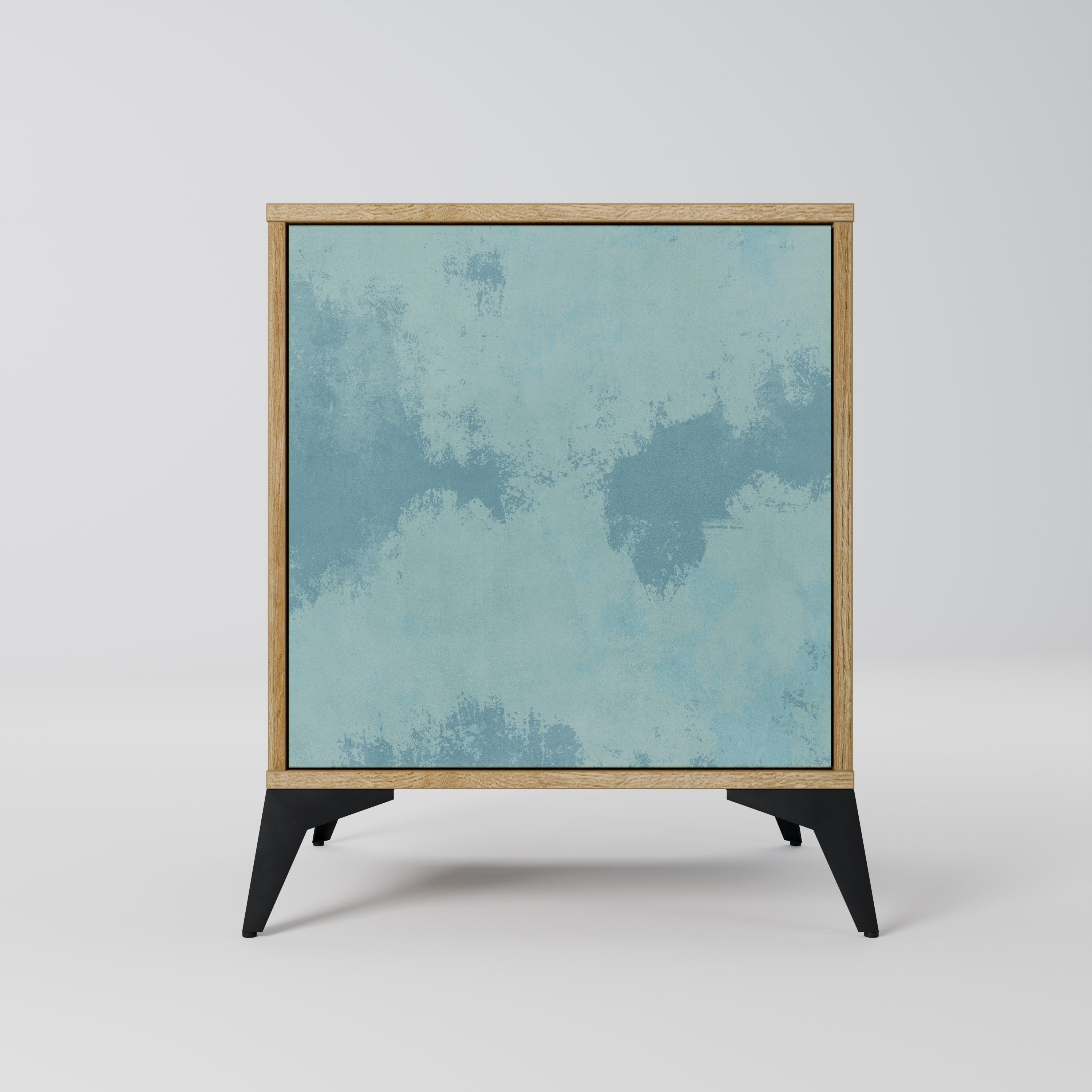 SKY WASH Aparador de 1 Porta em Efeito Carvalho