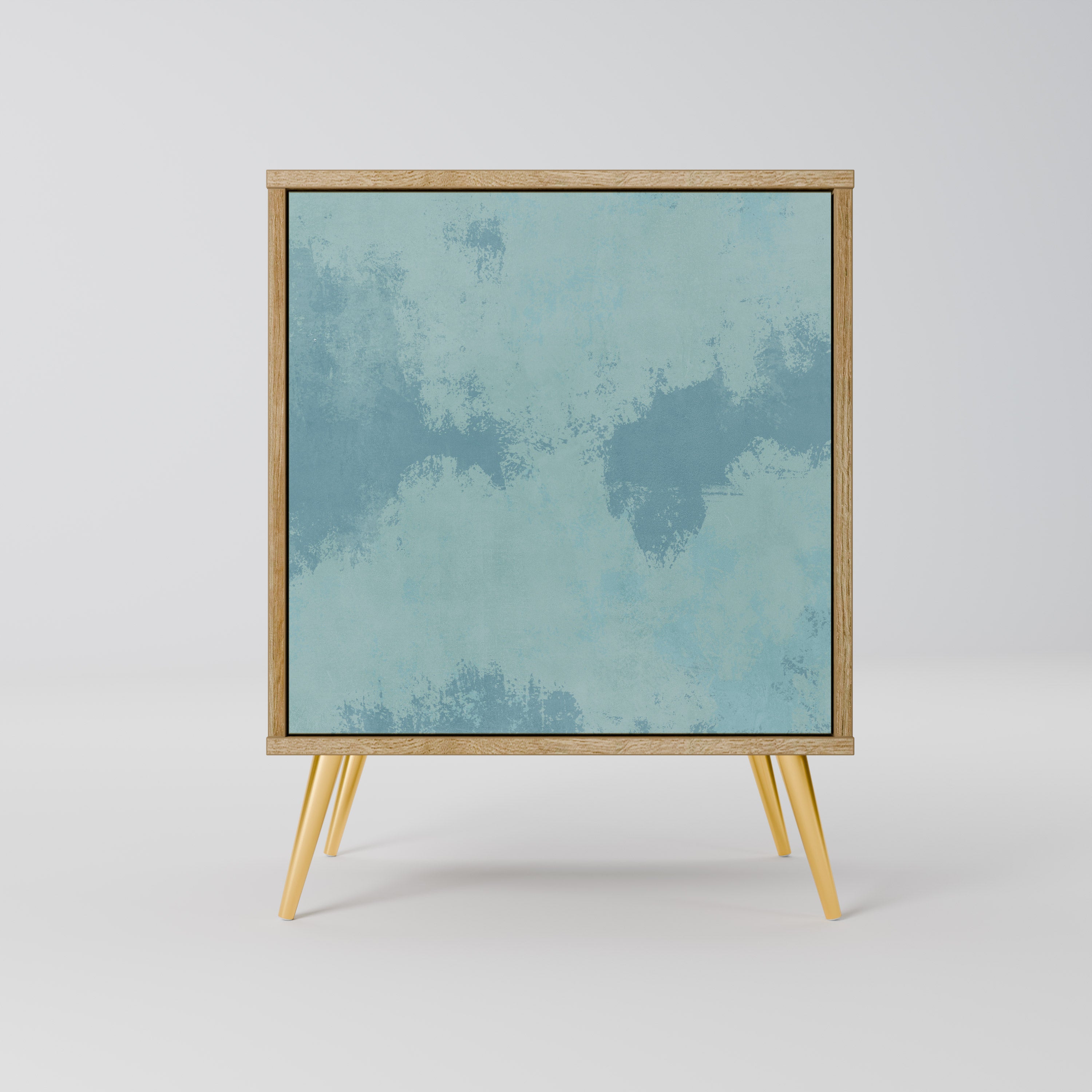 SKY WASH Aparador de 1 Porta em Efeito Carvalho