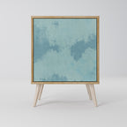 SKY WASH Aparador de 1 Porta em Efeito Carvalho