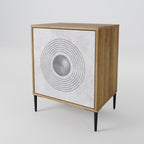 SOLID CIRCLES Aparador de 1 Porta em Efeito Carvalho